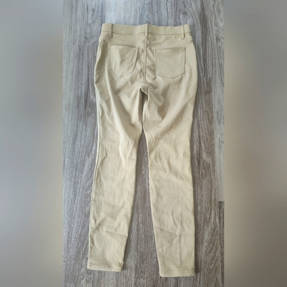 Time and Tru Size Medium 8-10 tan stretch leggings pants - Picture 1 of 3